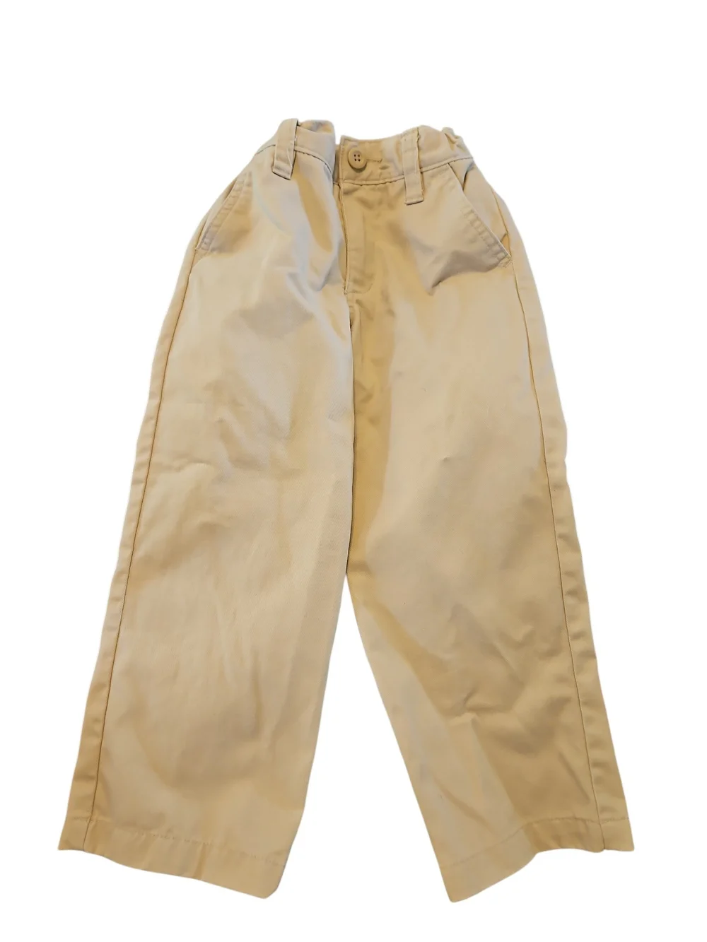 Old Navy Beige Wide-Leg Chino Pants Khacki Size 5